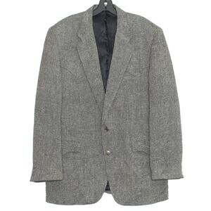 Circle S Mens Sport Coat Vintage Dallas Texas Western Two Button Gray 44L IE